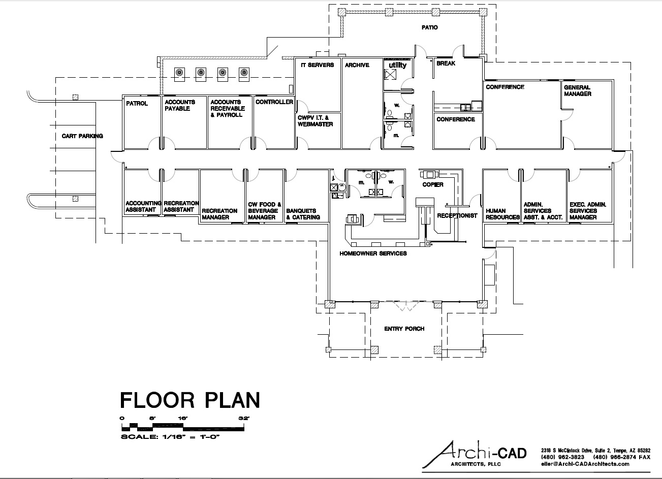 Admin Building Floor Plan
